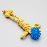 Игрушка канатная &laquo;Человечек&raquo; с мячиком, 75 г, до 24 см, цвет МИКС