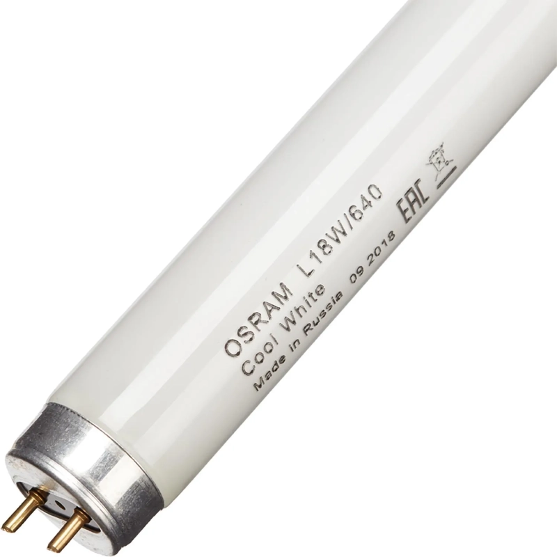 Лампа люминесцентная Osram люминесц. L 18W/640 G13 4000К хол.бел. 25шт/уп