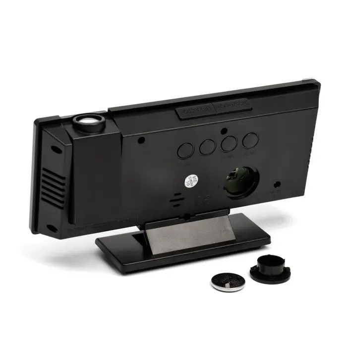 Часы-будильник электронные настольные с проекцией, USB, 18.4&times;7.5 см, красная индикация