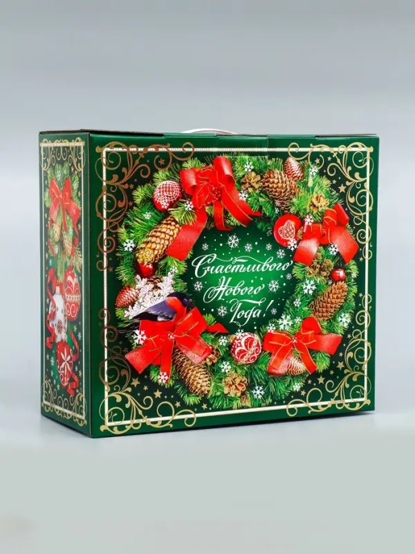 Коробка подарочная новогодняя Биг бокс 34×14×35.5 см Коробка подарочная новогодняя Биг бокс 34×14×35.5 см