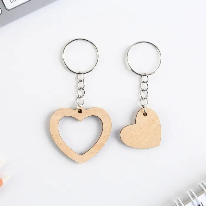 Брелок для ключей парный «Вместе навсегда», деревянный, 9 х 15 см