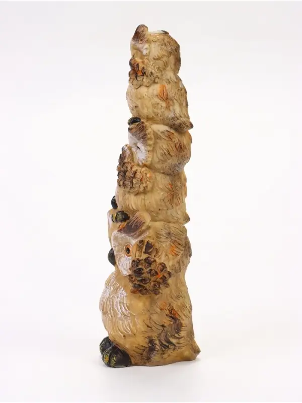 Садовая фигура из полистоуна &laquo;Трио сов&raquo;, 11.5&times;9.5&times;30 см, Greengo