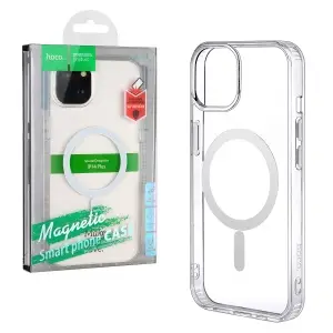 Чехол для iPhone 14 Plus Hoco TPU прозрачный MagSafe
