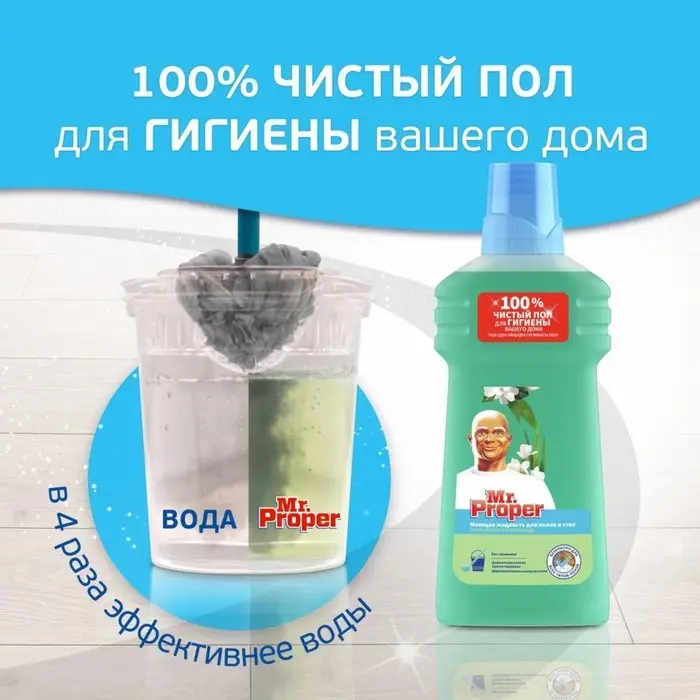 Средство для мытья полов Mr.Proper "Горный ручей и прохлада", 500 мл