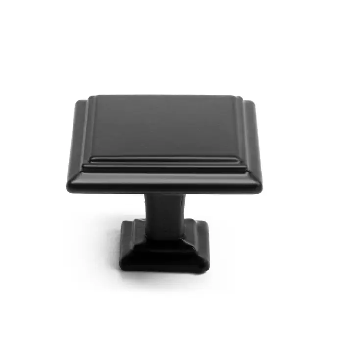 Ручка кнопка ТУНДРА РК119BL, черная, 20 шт