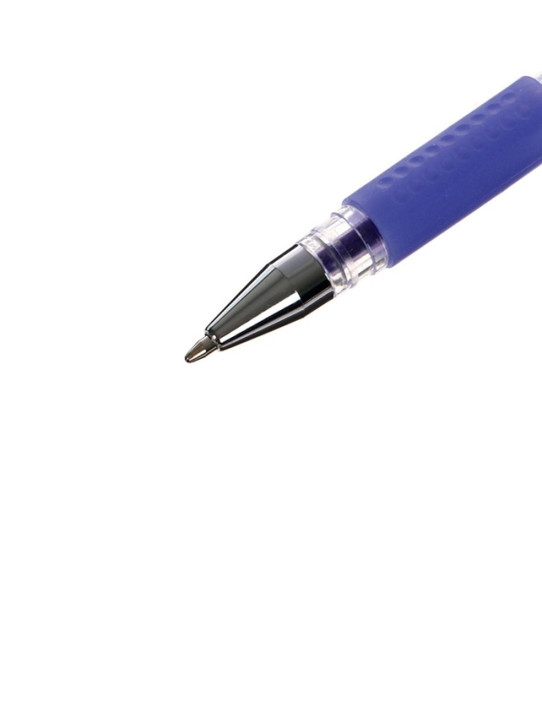 Набор гелевых ручек, 12 цветов, с блестками, с резиновым держателем, в пластиковой коробке