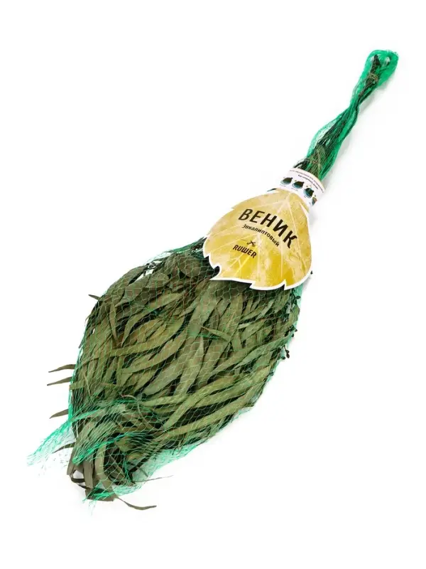 Веник для бани, эвкалиптовый, в упаковке