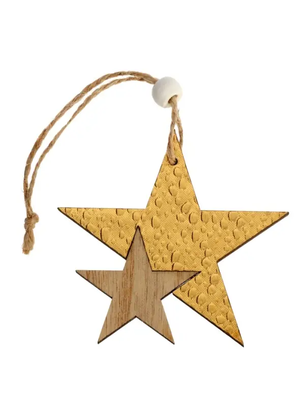 Елочная игрушка Лесная мастерская &laquo;Звездный путь&raquo;, золотая