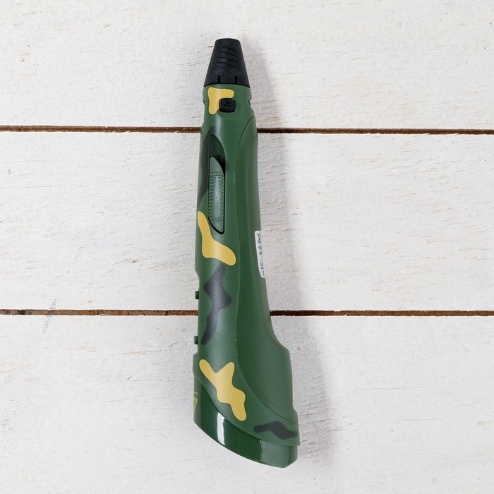 3D ручка Luazon, дисплей, работа с пластиком ABS и PLA, пластик в комплекте, хаки 3D ручка Luazon, дисплей, работа с пластиком ABS и PLA, пластик в комплекте, хаки