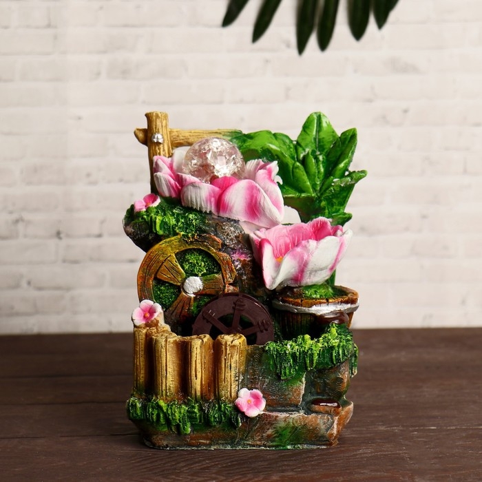 Фонтан Фонтан "Цветущий сад" 12х20 см (с подсветкой)