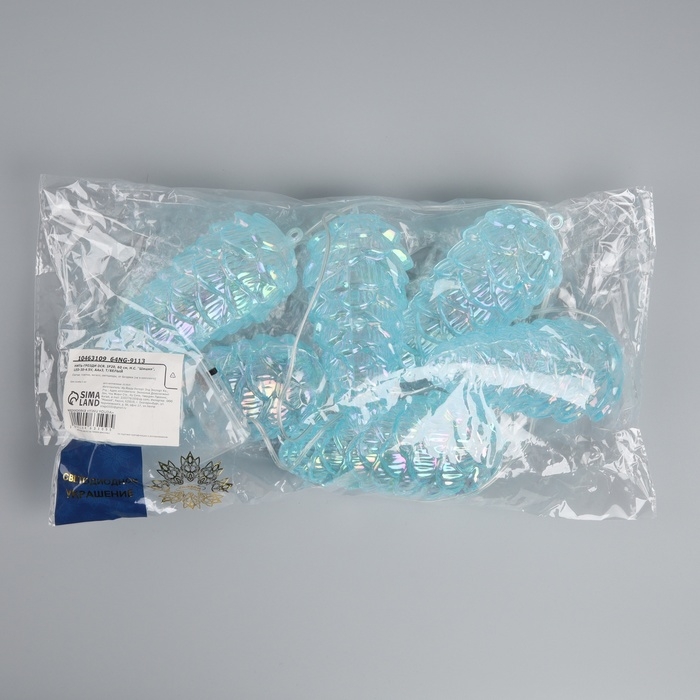 Гирлянда «Нить-грозди» 230 см, нить прозрачная, «Шишки», 30 LED, 4.5 В, батарейки ААх3 (нет в комплекте), свечение тёплое белое Гирлянда «Нить-грозди» 230 см, нить прозрачная, «Шишки», 30 LED, 4.5 В, батарейки ААх3 (нет в комплекте), свечение тёплое белое