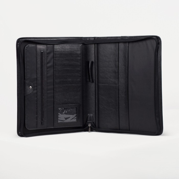 Папка для документов «Алекс», А4, цвет чёрный