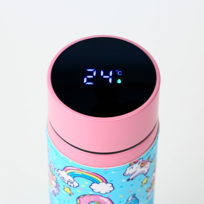 Термос с индикатором температуры «Мечтай», 500 мл, сохраняет тепло 8-10 ч