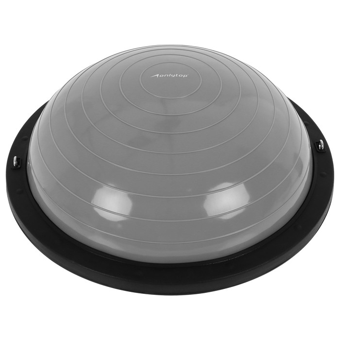 Полусфера BOSU гимнастическая ONLYTOP, с насосом, 58 х 25 см, цвет серый Полусфера BOSU гимнастическая ONLYTOP, с насосом, 58 х 25 см, цвет серый