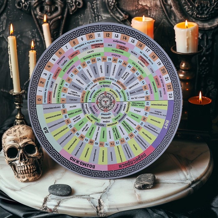 Диагностическая доска для маятника "Поиск любви и вещей", d=27см