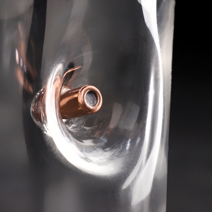 Стакан Стакан "Непробиваемый. Сухопутные", для виски, эмблема с пулей, 250 мл