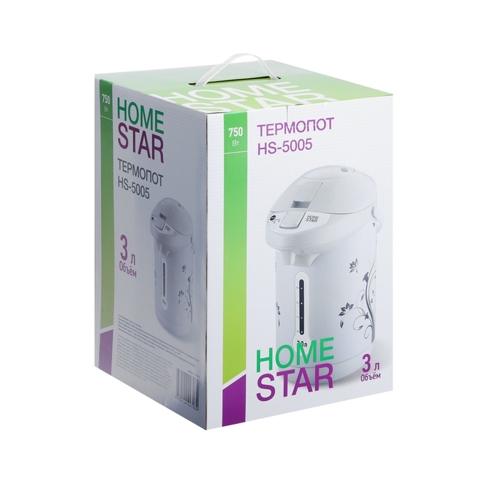 Термопот HomeStar HS-5005, 750 Вт, 3 л, белый Термопот HomeStar HS-5005, 750 Вт, 3 л, белый