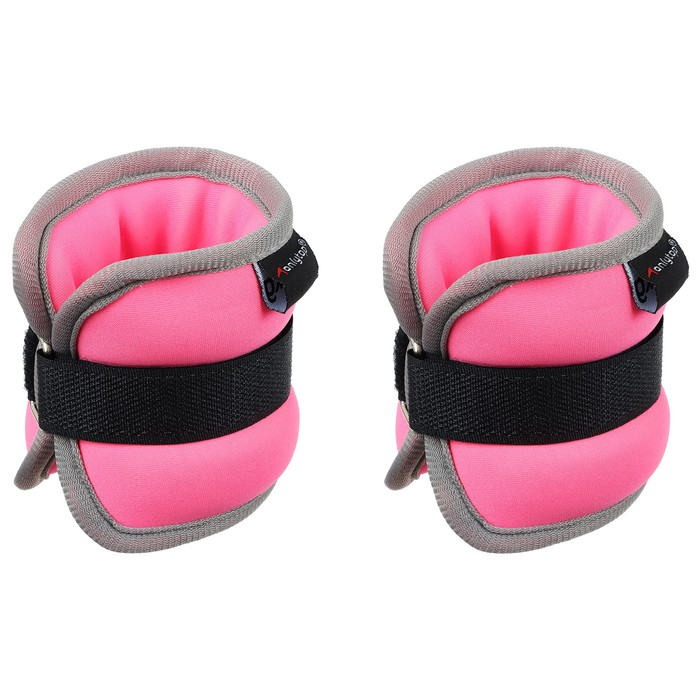 Утяжелители неопреновые ONLYTOP, 2 шт. х 0,25 кг, цвет розовый Утяжелители неопреновые ONLYTOP, 2 шт. х 0,25 кг, цвет розовый