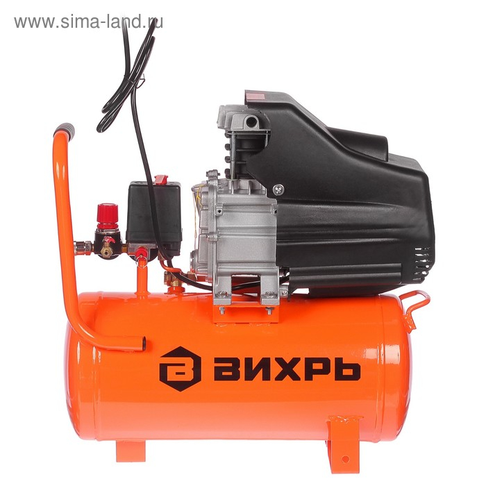 Компрессор  Компрессор "Вихрь" КМП-260/24, коаксиальный, 220 В, 2 кВт, 8 бар, 260 л/мин, 24 л