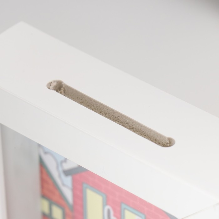 Копилка интерьерная пластик  Копилка интерьерная пластик "Оленёнок. Приятных сюрпризов в новом году!" 17х12х3,8 см