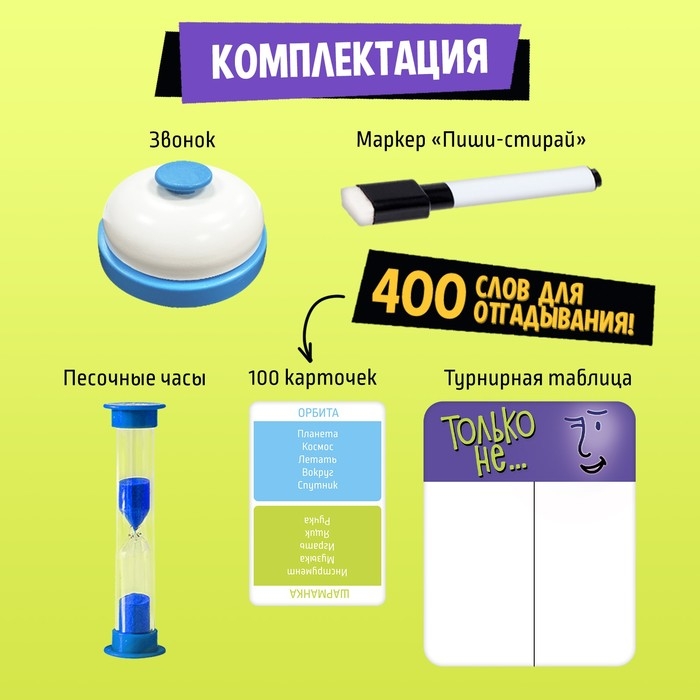 Настольная игра «Только не...», от 4 игроков, 13+ Настольная игра «Только не...», от 4 игроков, 13+