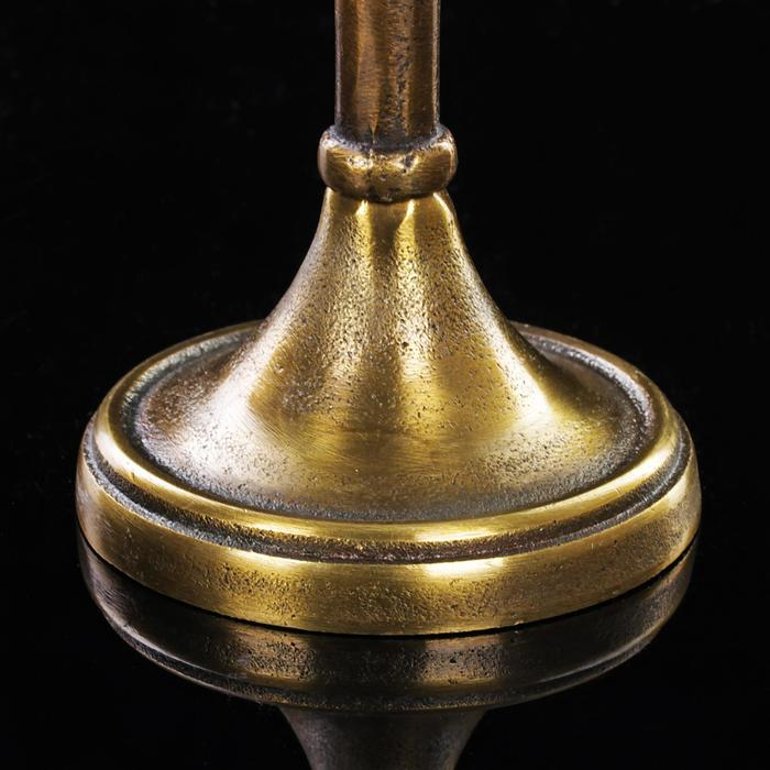 Подсвечник алюминий Подсвечник алюминий "Роман" на 1 свечу 9,5х9,5х33 см