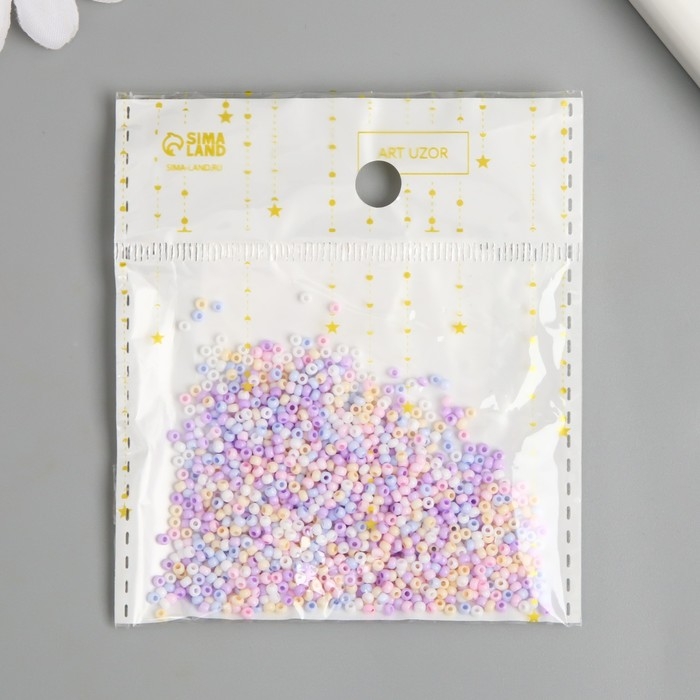 Бисер стекло 11/0  Бисер стекло 11/0 "Меланж макарун. Глянец" 10 гр