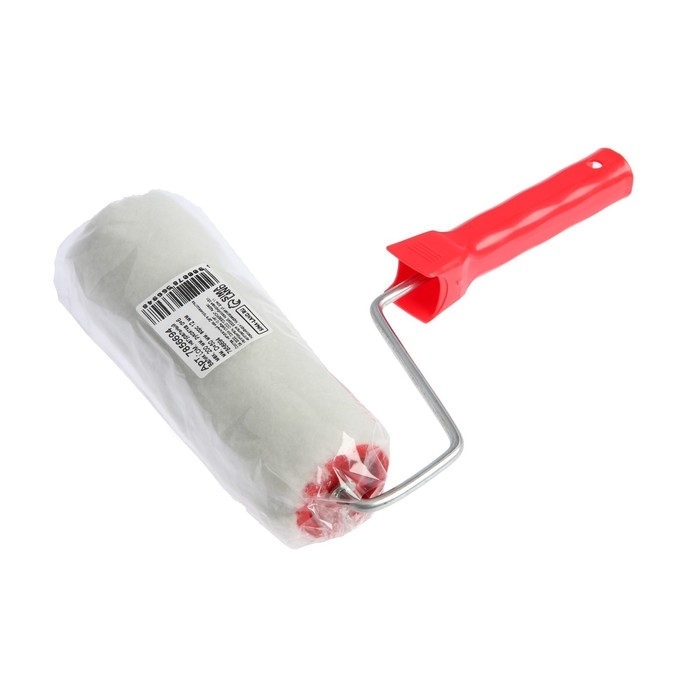 Валик ЛОМ, натуральный мех, 200 мм, рукоятка d=6 мм, D=50 мм, ворс 12 мм Валик ЛОМ, натуральный мех, 200 мм, рукоятка d=6 мм, D=50 мм, ворс 12 мм