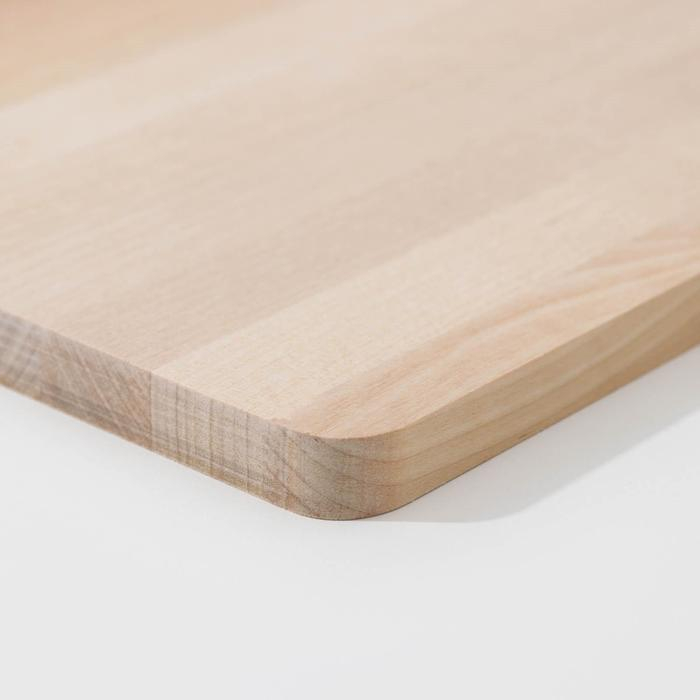 Нaбор разделочных досок на подставке Доляна, 3 шт: 35×22 см, 32×20 см, 31×18 см, массив берёзы