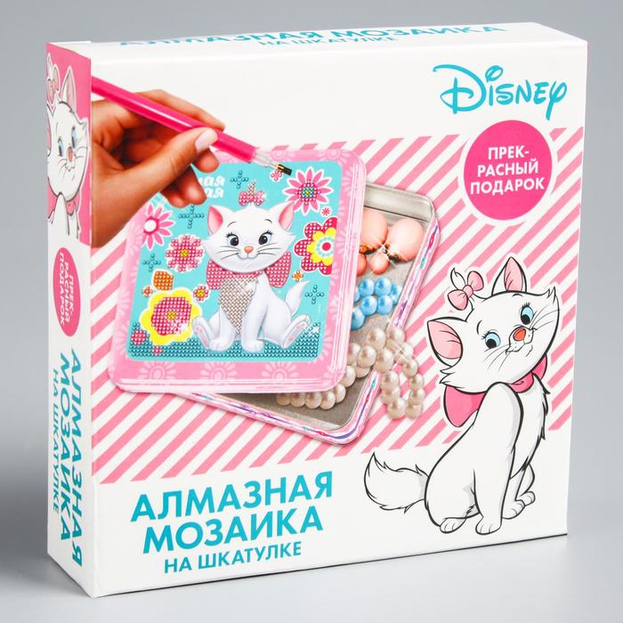 Алмазная мозаика на шкатулке, 14х14 см, Коты Аристократы Алмазная мозаика на шкатулке, 14х14 см, Коты Аристократы