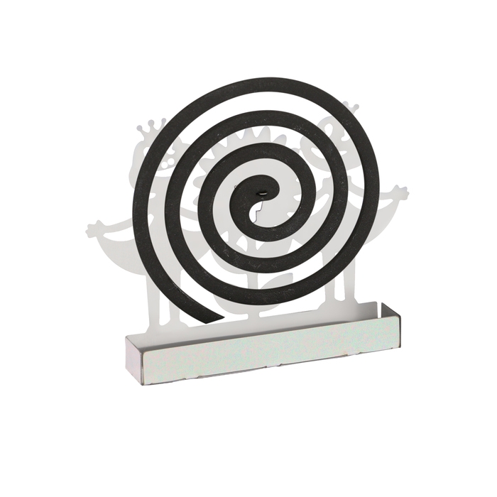 Подставка для спиралей от комаров и благовоний, металл, «Лягушки» Подставка для спиралей от комаров и благовоний, металл, «Лягушки»