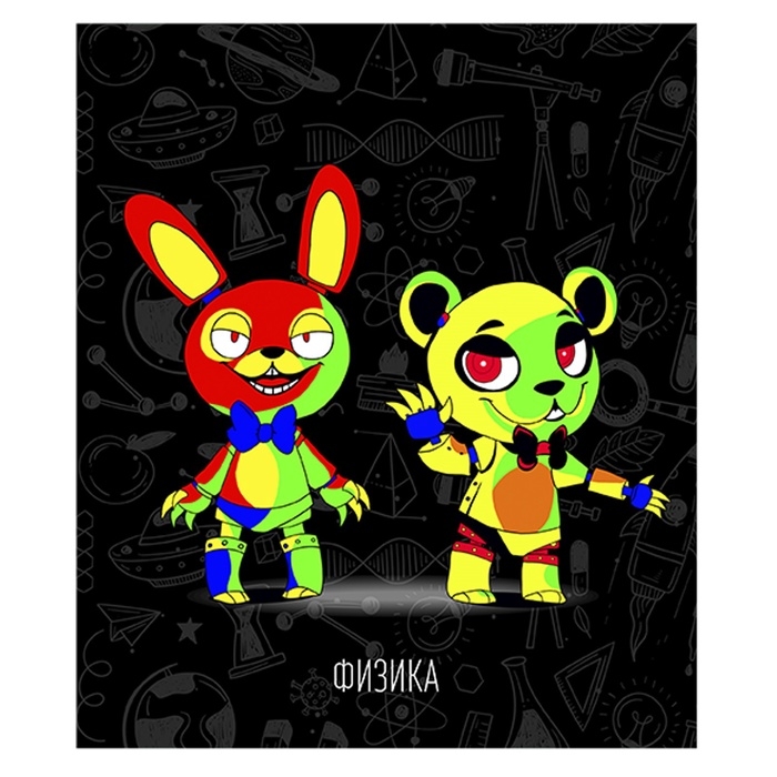 Тетрадь предм Неоновые звери Calligrata TOP 48л кл Физика, мел карт, НЕОН печать, офсет Тетрадь предм Неоновые звери Calligrata TOP 48л кл Физика, мел карт, НЕОН печать, офсет