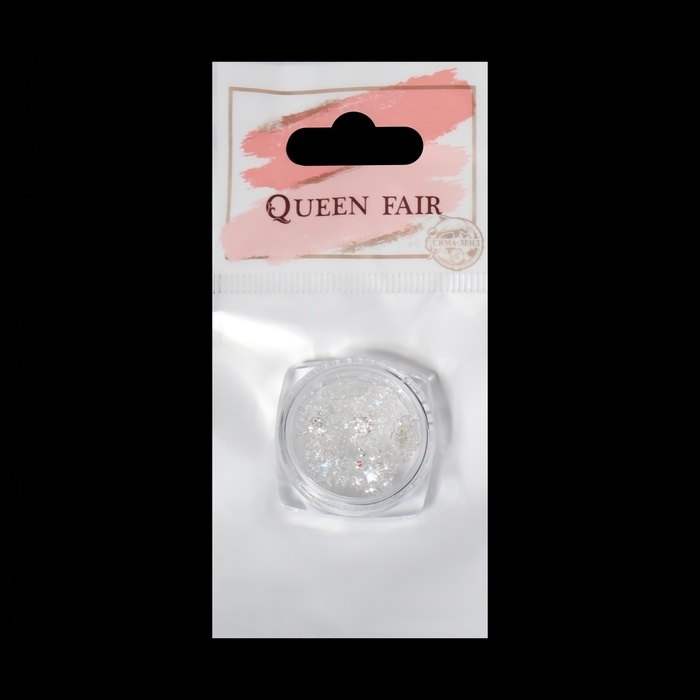 Новый год! Фигурки для дизайна ногтей «Снежинки», цвет полупрозрачный Новый год! Фигурки для дизайна ногтей «Снежинки», цвет полупрозрачный