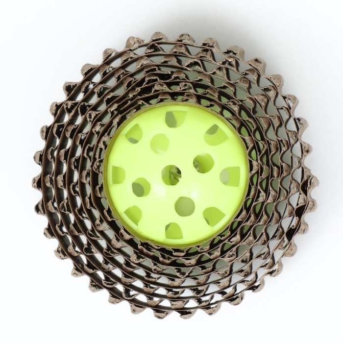 Шарик-когтеточка с бубенчиком, 5 см, жёлтый Шарик-когтеточка с бубенчиком, 5 см, жёлтый