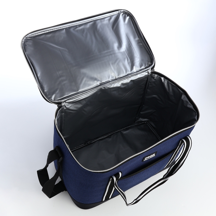 Термосумка на молнии, наружный карман, 21 л, цвет синий Термосумка на молнии, наружный карман, 21 л, цвет синий