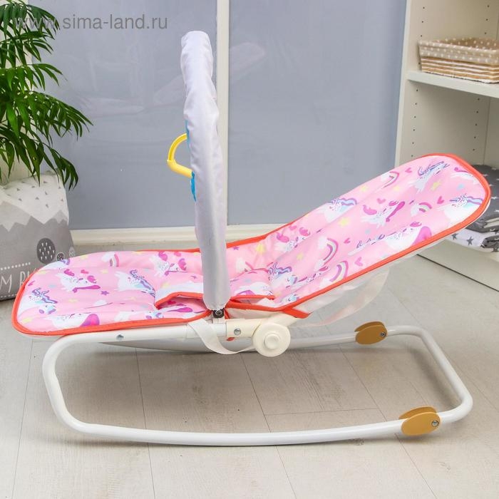 Шезлонг - качалка для новорождённых «Волшебная пони», игровая дуга, игрушки МИКС Шезлонг - качалка для новорождённых «Волшебная пони», игровая дуга, игрушки МИКС