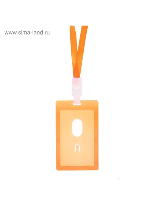 Бейдж твердый пластик + прищепка