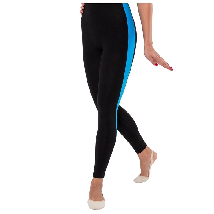 Комбинезон для гимнастики и танцев Grace Dance, р. 40, цвет чёрный/бирюзовый Комбинезон для гимнастики и танцев Grace Dance, р. 40, цвет чёрный/бирюзовый