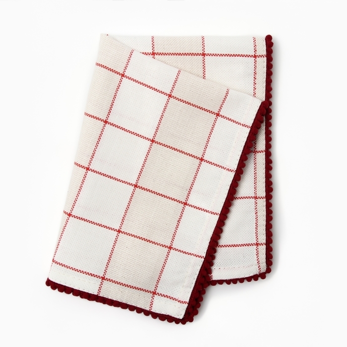 Новый год. Салфетка Этель Новый год. Салфетка Этель "Bright cage" 30х40см, 100% хл, рогожка 186 г/м2