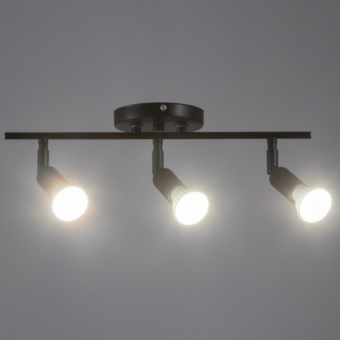 Спот Спот "Дарни" 3xGU10 35Вт черный 36х12х12 см