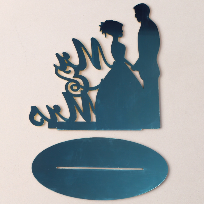 Топпер «Mr&Mrs», цвет золото Топпер «Mr&Mrs», цвет золото