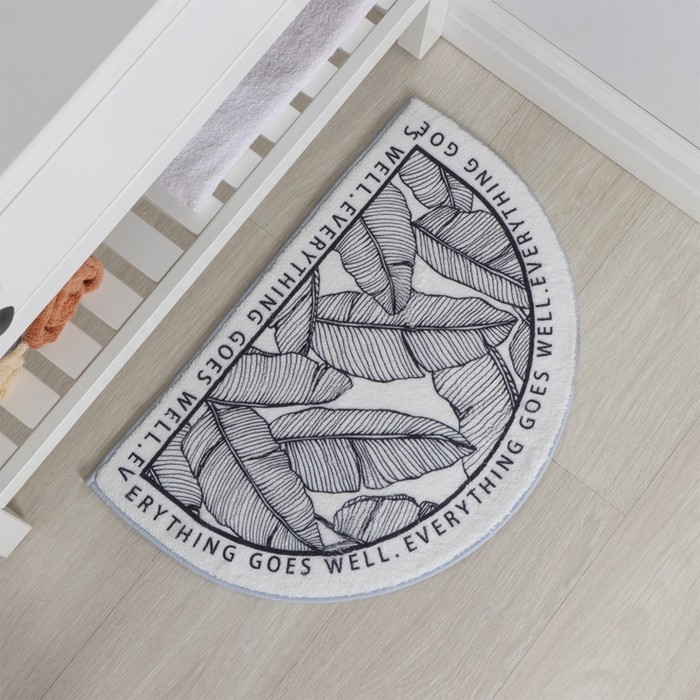 Коврик для дома SAVANNA Everything goes well, 40&times;60 см, цвет белый