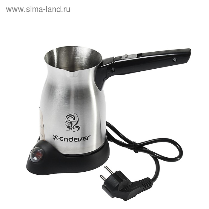 Турка электрическая Endever Costa-1005, 800 Вт, 0.3 л, серебристая Турка электрическая Endever Costa-1005, 800 Вт, 0.3 л, серебристая