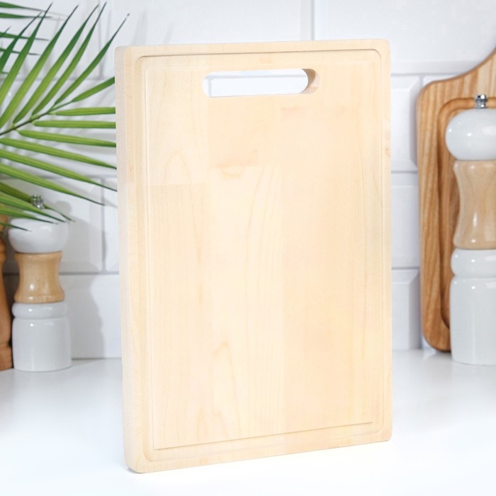 Доска разделочная из массива березы, 26х18х1,8 см Доска разделочная из массива березы, 26х18х1,8 см