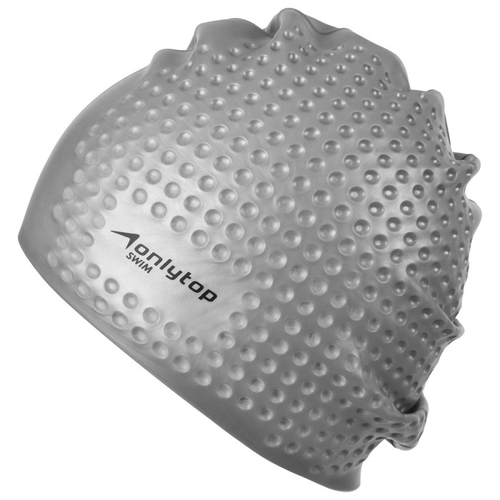 Шапочка для плавания взрослая ONLYTOP Swim, для длинных волос, силиконовая, обхват 54-60 см, цвета МИКС Шапочка для плавания взрослая ONLYTOP Swim, для длинных волос, силиконовая, обхват 54-60 см, цвета МИКС