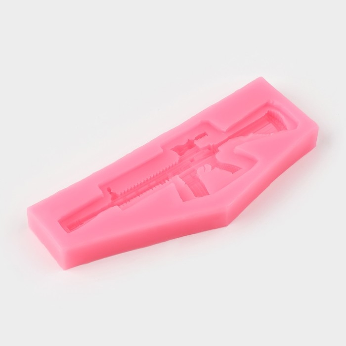 Молд «Пистолет - пулемёт», силикон, 13,2×5,3 см, цвет МИКС Молд «Пистолет - пулемёт», силикон, 13,2×5,3 см, цвет МИКС