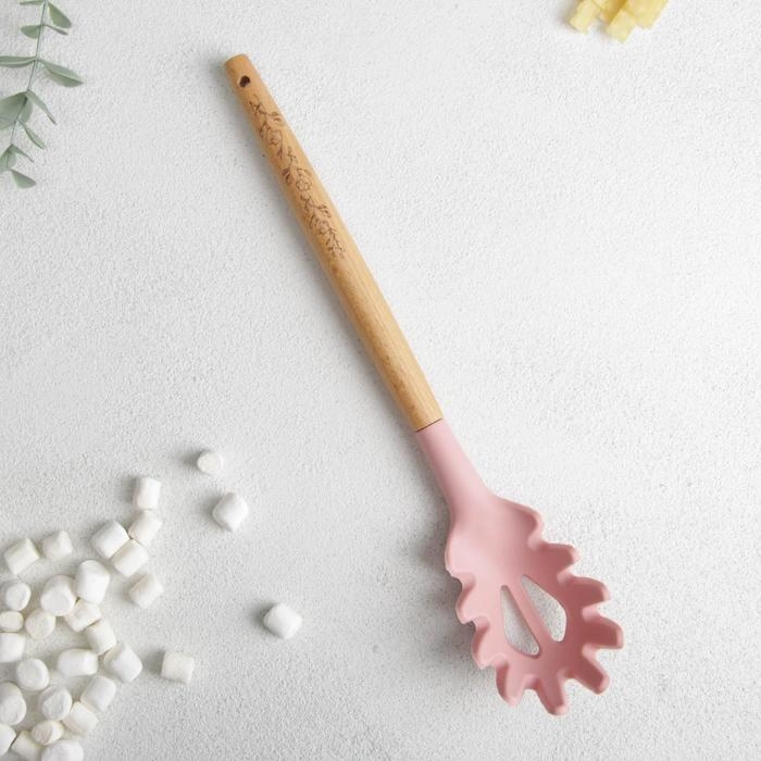 Ложка для спагетти «Розовая вата», 10.9 × 30 см Ложка для спагетти «Розовая вата», 10.9 × 30 см