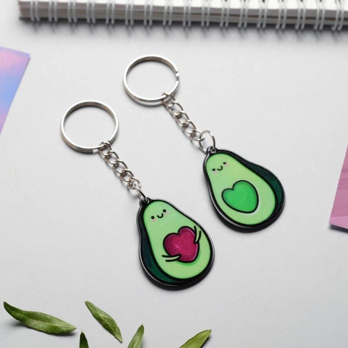 Брелок для ключей парный «Авокадо», акриловый, 13,3 х 8 Брелок для ключей парный «Авокадо», акриловый, 13,3 х 8