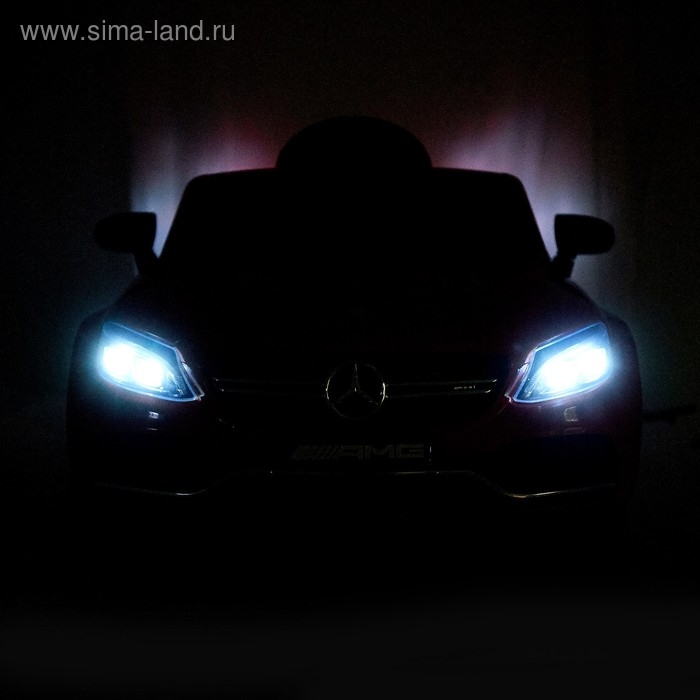 Электромобиль MERCEDES-BENZ C63 S AMG, EVA колёса, цвет красный Электромобиль MERCEDES-BENZ C63 S AMG, EVA колёса, цвет красный