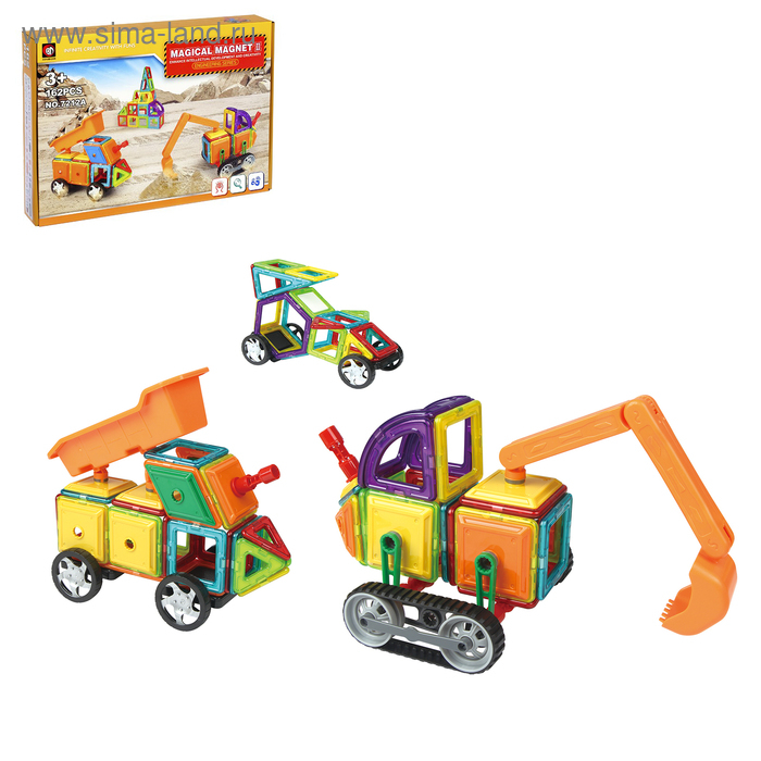 Конструктор магнитный «Магический магнит», 162 детали Конструктор магнитный «Магический магнит», 162 детали
